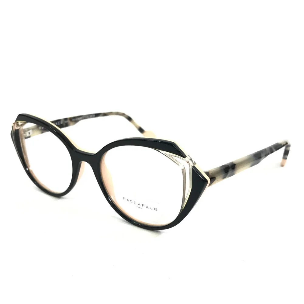 Face A Face Eyeglasses Frames KALEDO 1 COL 6091 EQ Black Tortoise 49-17-142